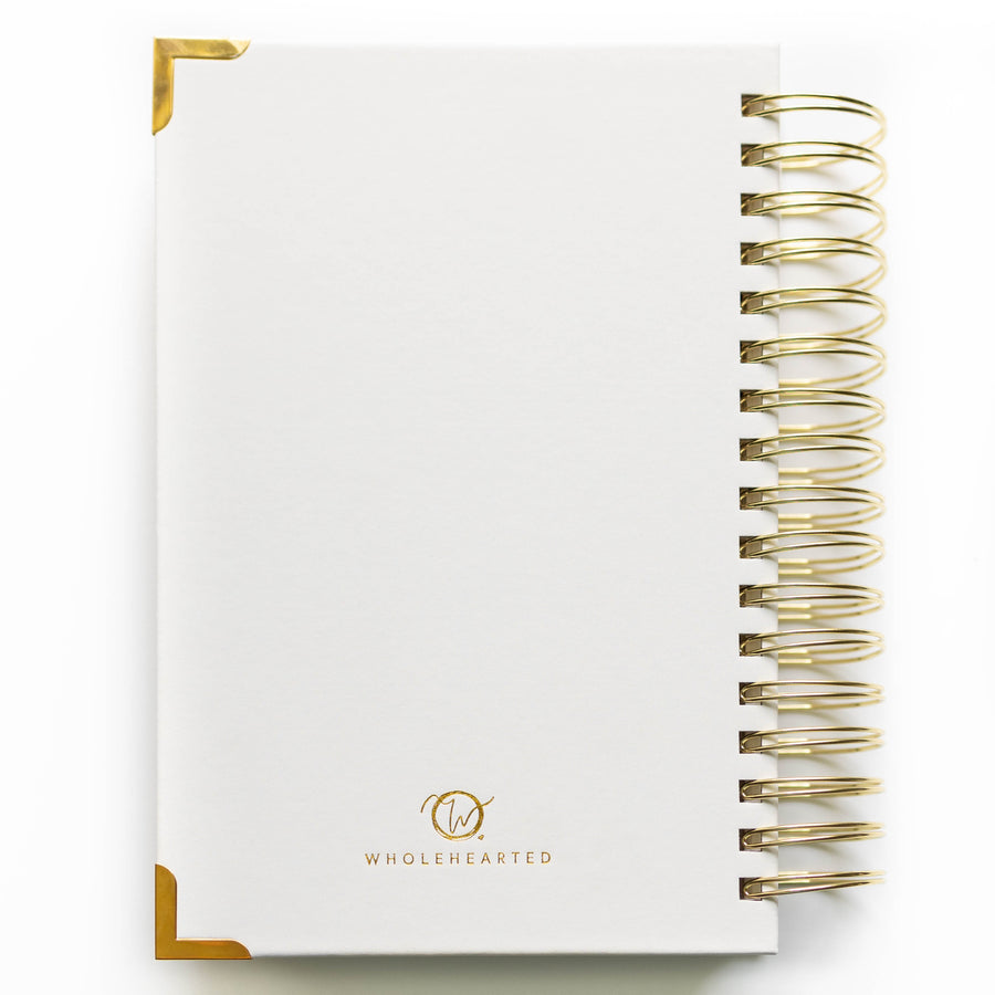 White Leatherette Quiet Time Companion – Wholehearted